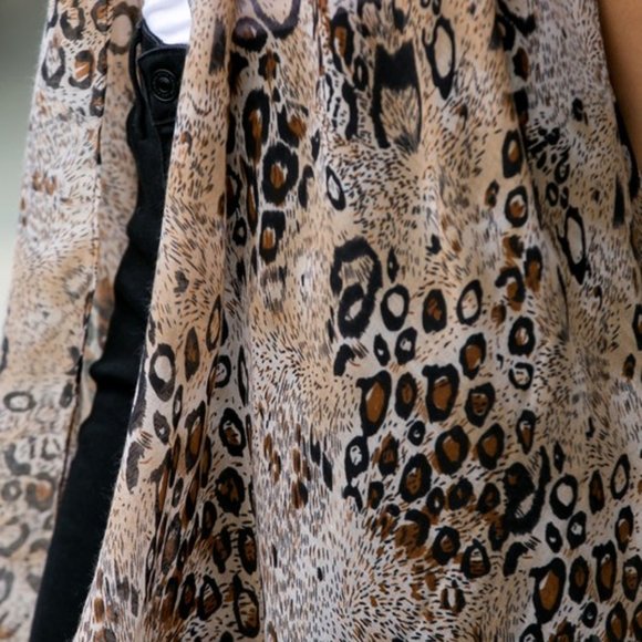 NEW Leopard Print OS Kimono - Picture 4 of 4